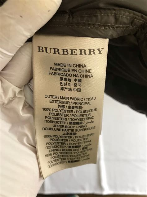 is burberry brit made in china|who makes burberry.